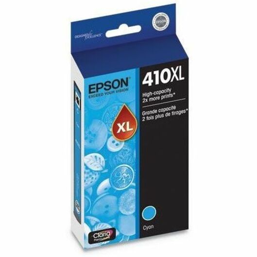 Epson Claria Premium 410XL Original High Yield Inkjet Ink Cartridge - Cyan - 1 Pack