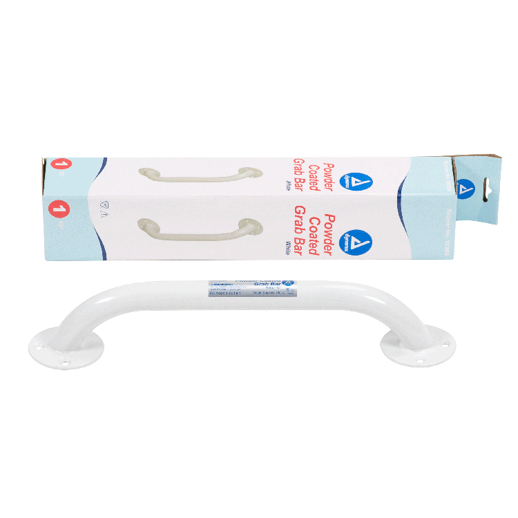 Powder Coated Grab Bar, 12", Single, 1 Quantity per Box