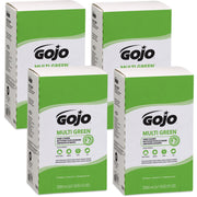 Gojo&reg; Multi Green Hand Cleaner - Citrus Scent - 2.11 quart - Soil Remover, Dirt Remover, Kill Germs - Hand - Green - Non-abrasive - 4 / Carton