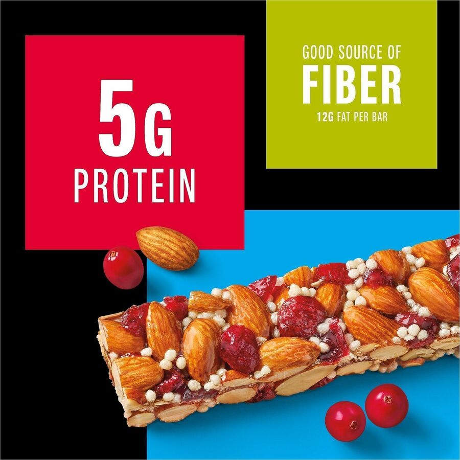 Cholesterol-free, Non-GMO, Individually Wrapped, Gluten-free, Trans Fat Free, Low Glycemic, Low Sodium - Cranberry Almond - 1.40 oz - 12 / Box