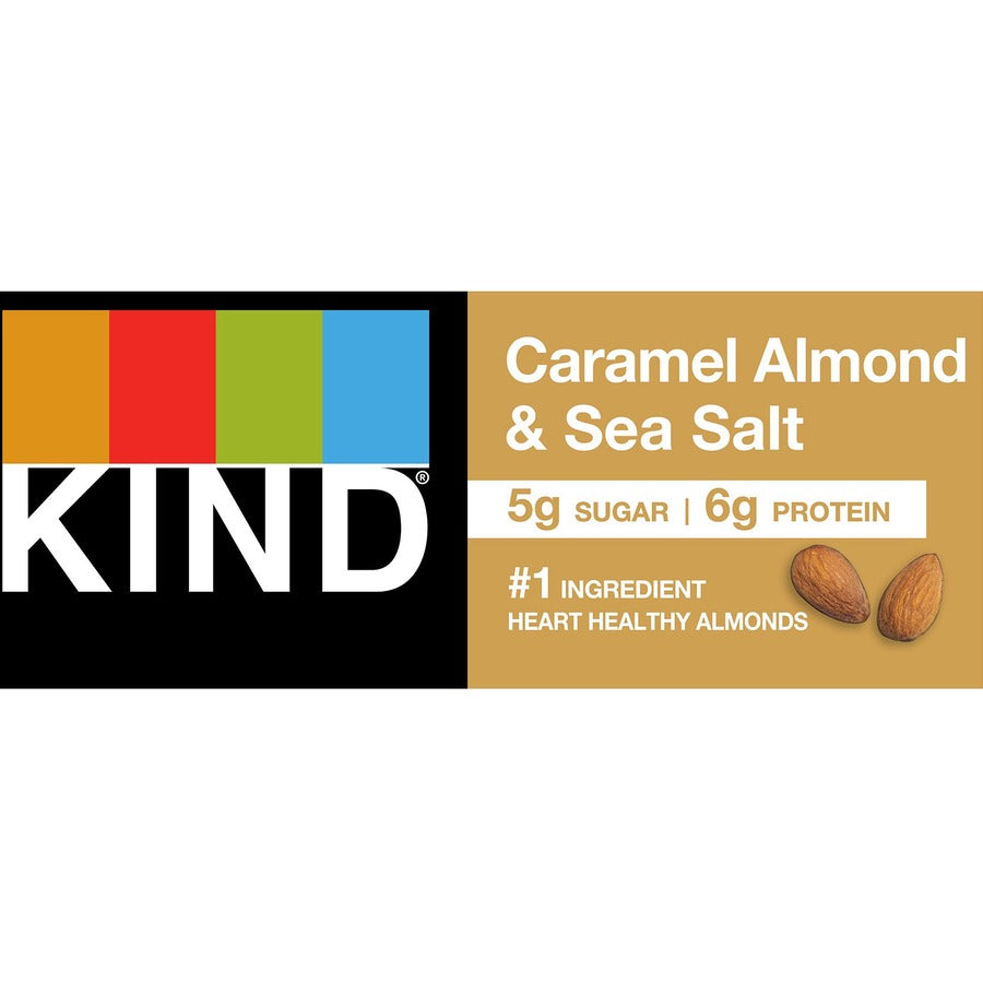 Cholesterol-free, Non-GMO, Gluten-free, Individually Wrapped, Trans Fat Free, Low Glycemic, Low Sodium - Caramel Almond and Sea Salt - 1.40 oz - 12 / Box