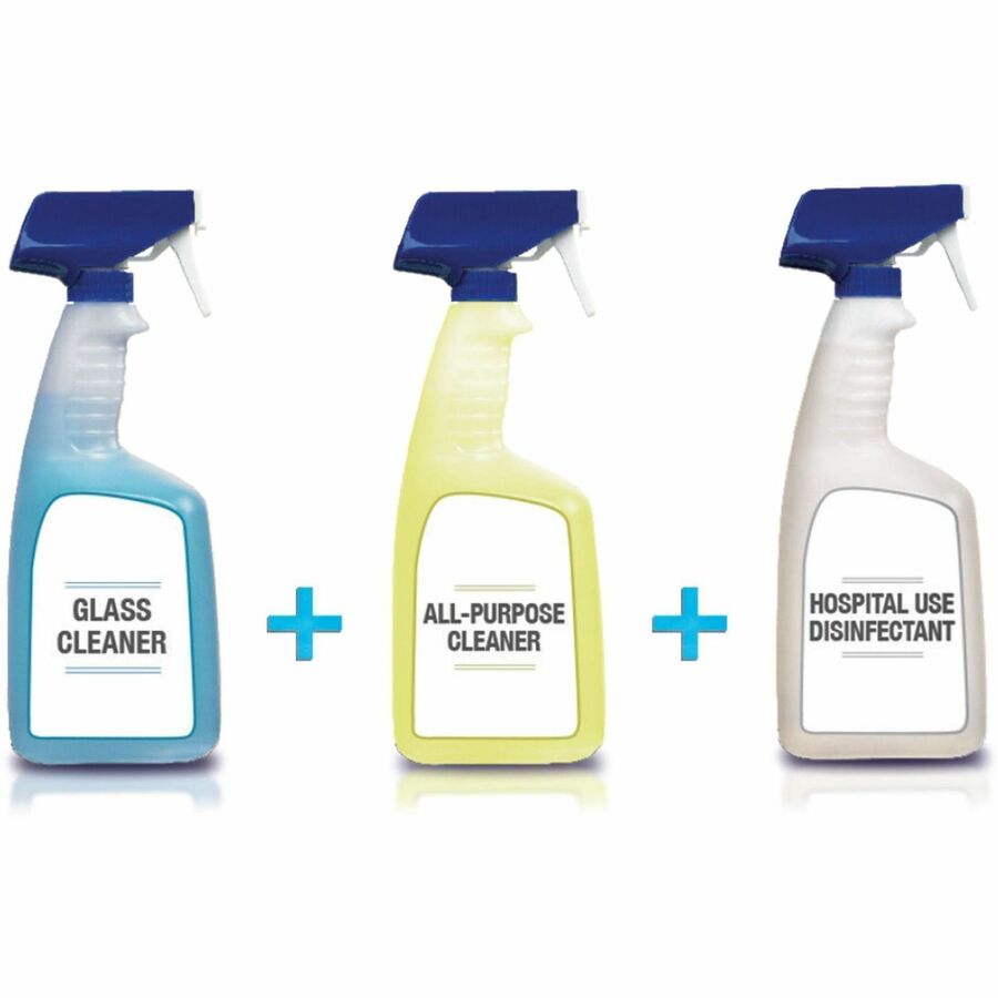 Spic and Span 3-in-1 All-Purpose Glass Cleaner, Concentrate, Fresh Scent, Light Blue, 128 fl oz (4 quart) Bottles, 3 per Carton