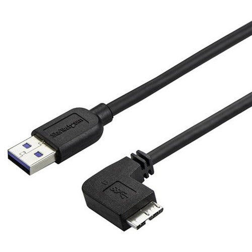 StarTech.com Slim Micro USB 3.0 Cable - Right-angle Micro-USB - 1m (3ft)