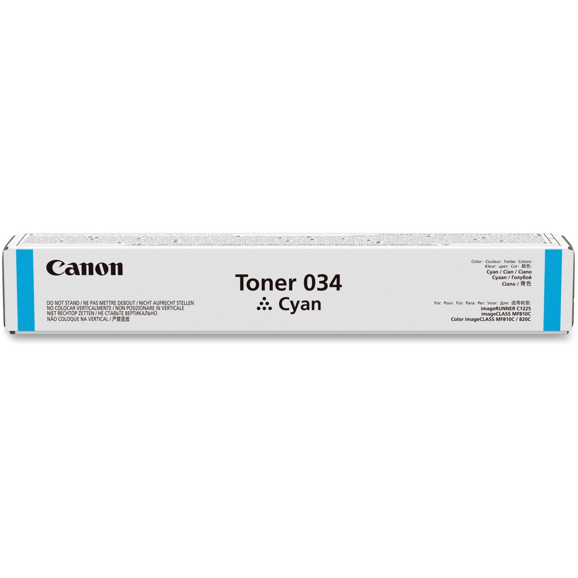 Canon Original Laser Toner Cartridge - Cyan - 1 Each