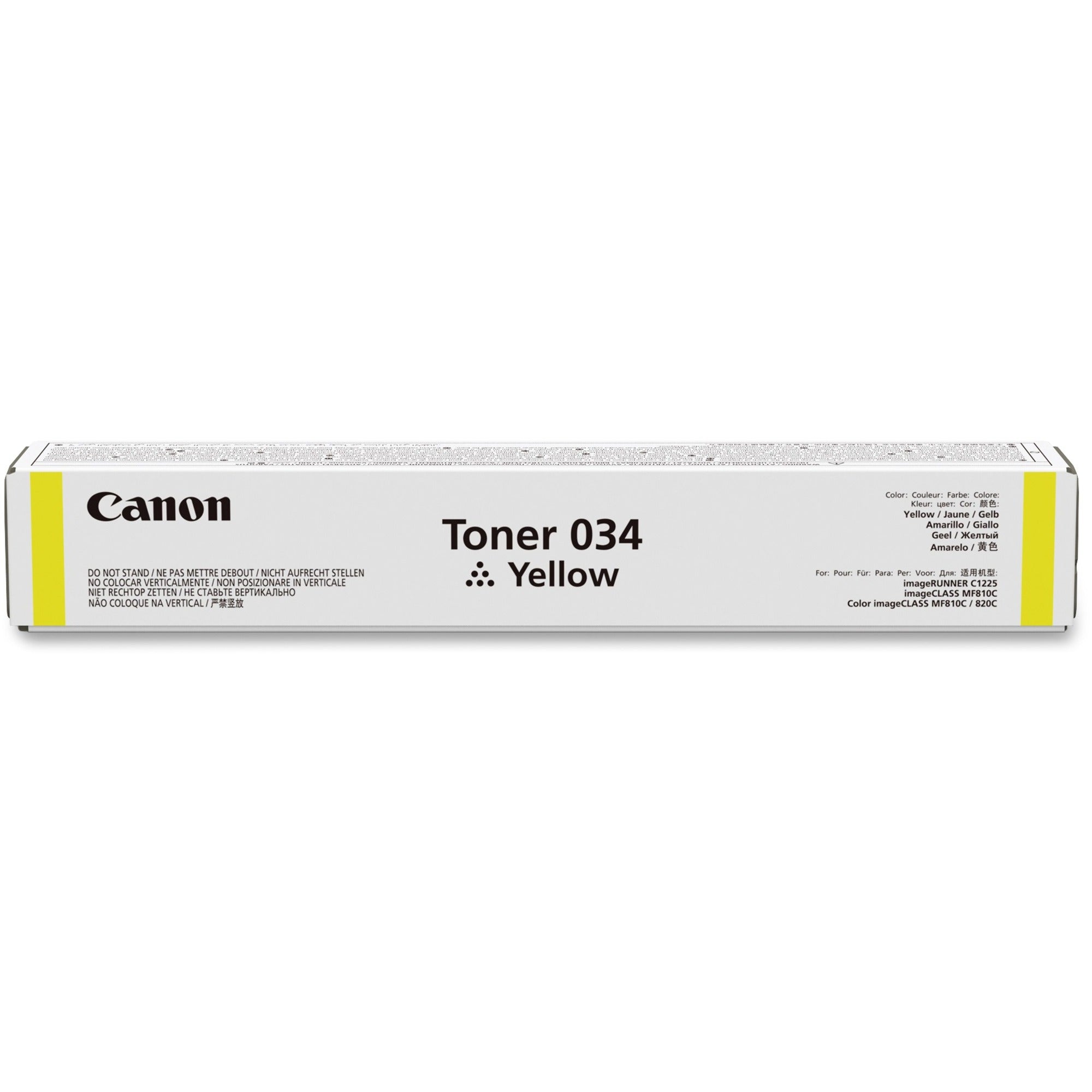 Canon Original Laser Toner Cartridge - Yellow - 1 Each