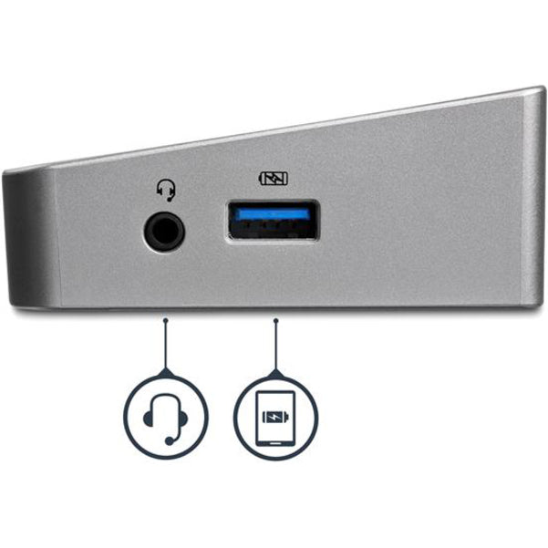 StarTech.com Triple-Monitor Docking Station for Laptops - USB 3.0