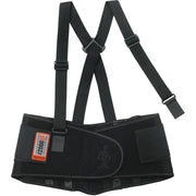 Ergodyne ProFlex High-performance Back Support - 25" to 30" Waist Size - Strap Mount - Black - 1 Each