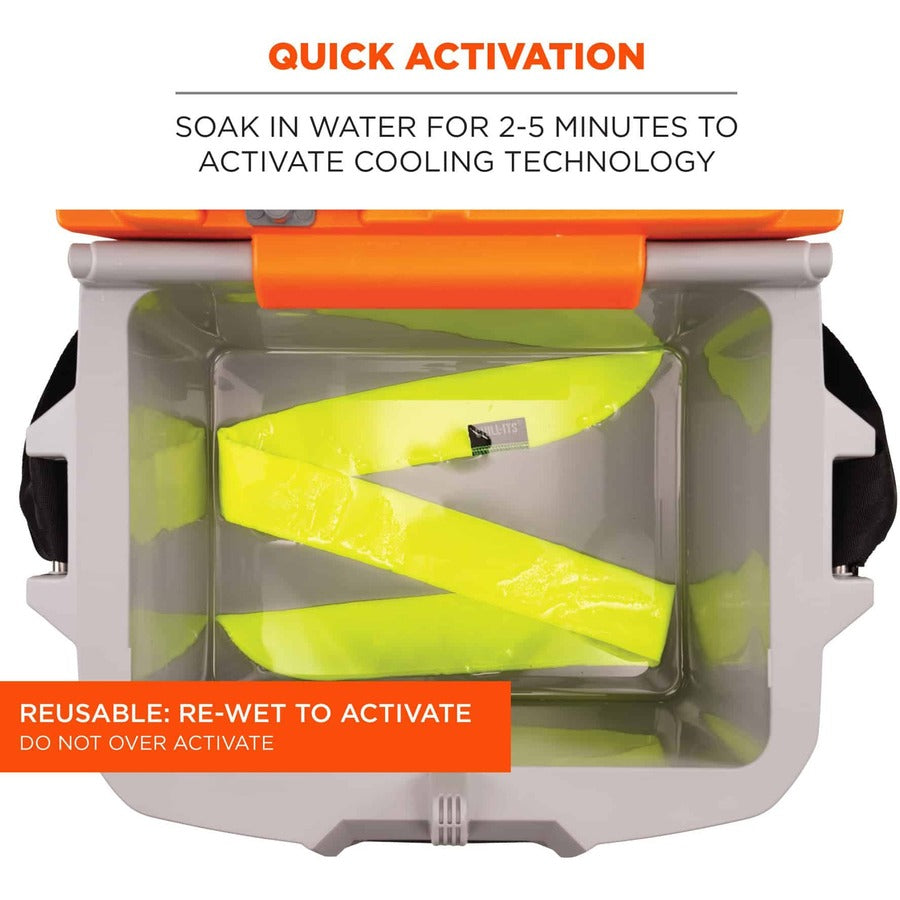 Ergodyne Evaporating Cooling Bandana - Lime
