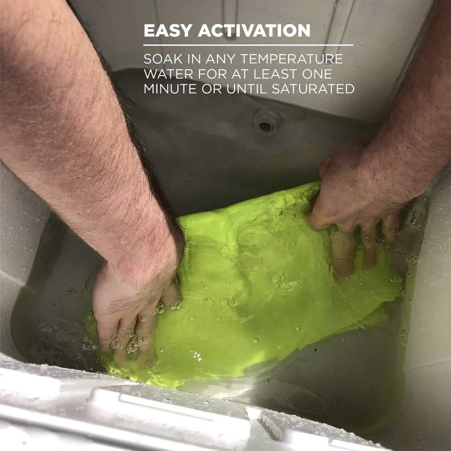 Ergodyne Evaporative Cooling Towel - High Visibility Lime - 1 Each
