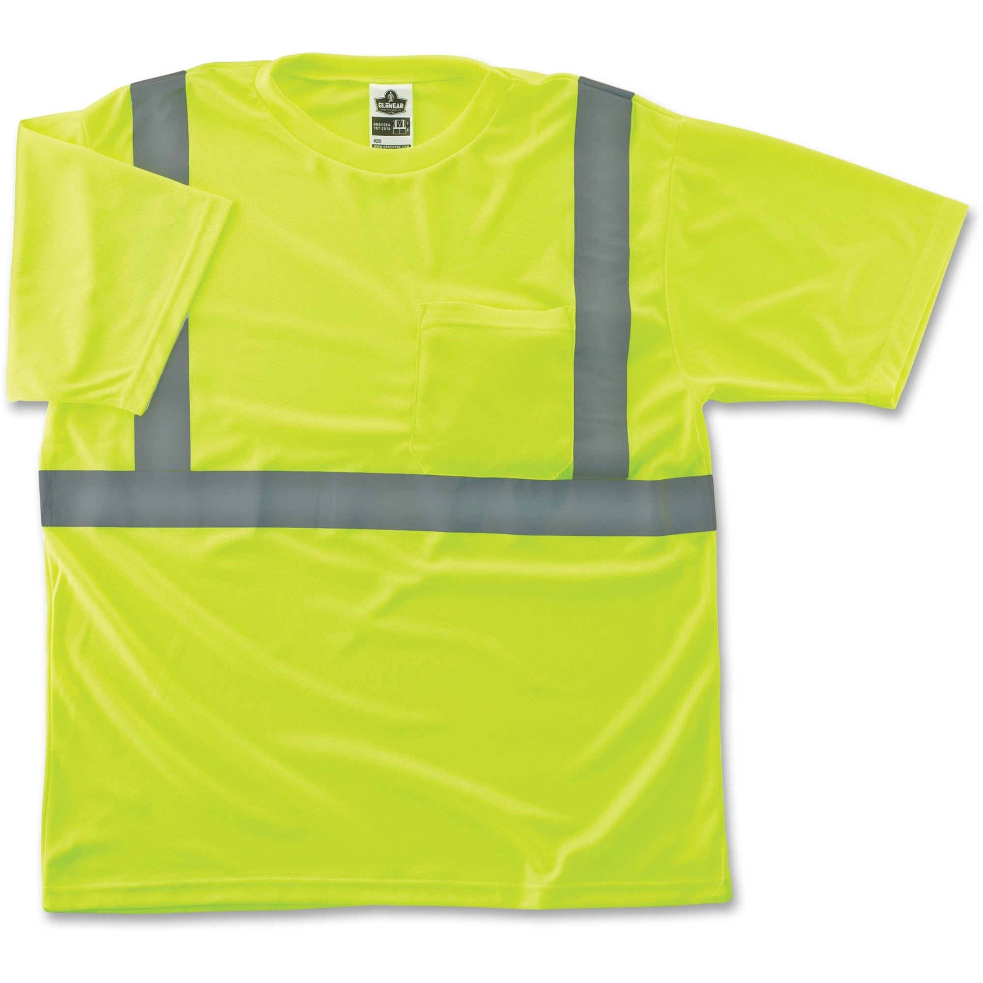 Ergodyne Class 2 Reflective Lime T-Shirt - Small Size