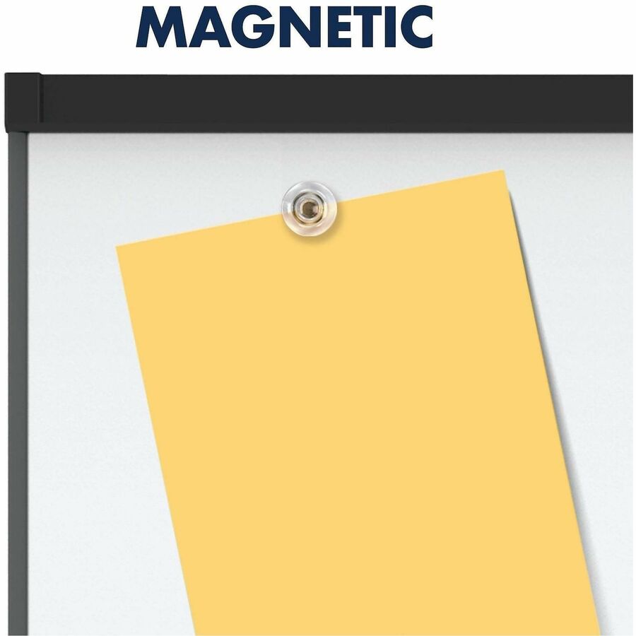 Quartet Prestige 2 Mobile Presentation Easel, 72" x 48", White Painted Steel Surface, Graphite Frame, Magnetic, Reversible, Includes Flip Chart Holder, 1 Each