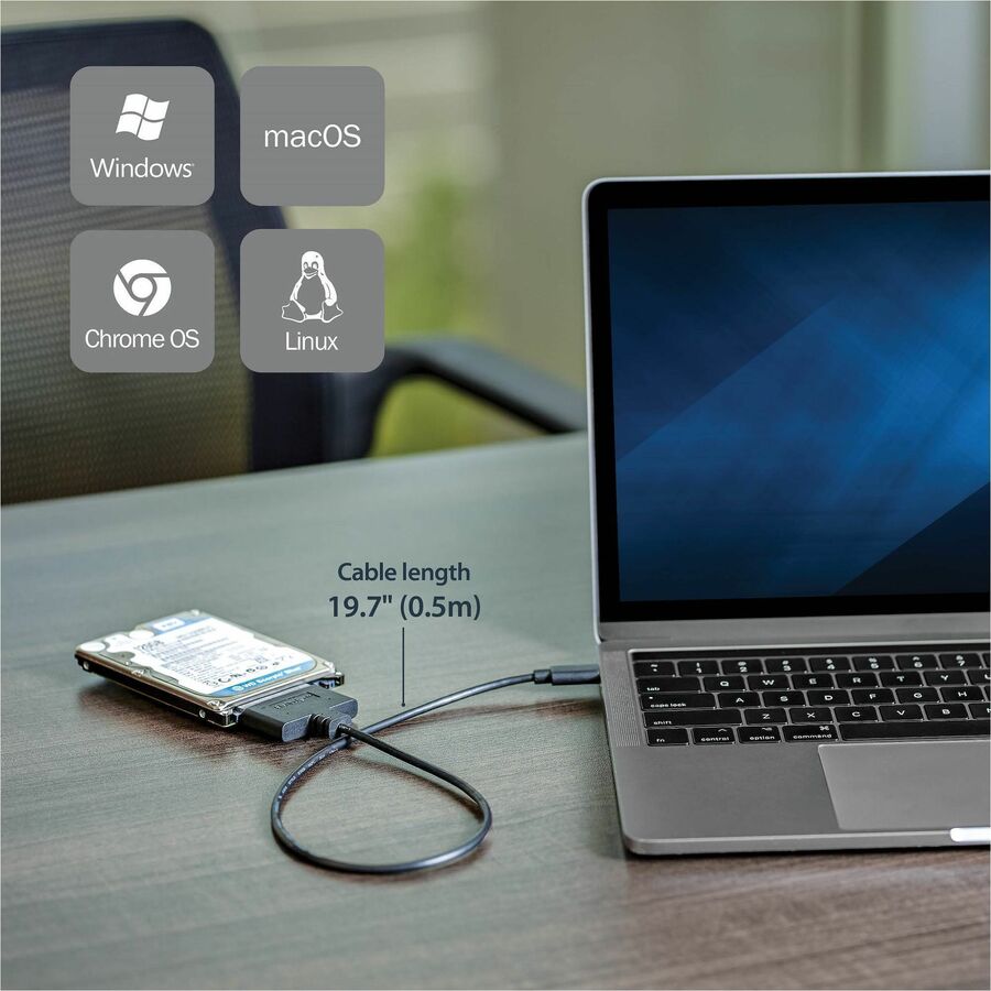 StarTech.com USB 3.1 (10Gbps) Adapter Cable for 2.5" SATA Drives - USB-C