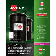 8 1/2" Width x 11" Length - Permanent Adhesive - Rectangle - Laser - Matte - White - Film - Water Resistant - Permanent Adhesive, Chemical Resistant, Abrasion Resistant, Temperature Resistant - 1 / Sheet - 50 Total Sheets - 50 Total Label(s) - 50 / Box