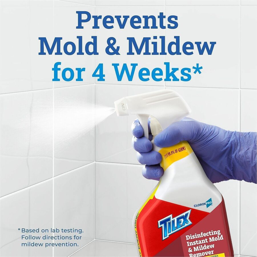 For Multipurpose - 128 fl oz (4 quart) - Recommended For: Mildew Remover, Stain Remover, Mold Remover - Clear - 4 / Carton