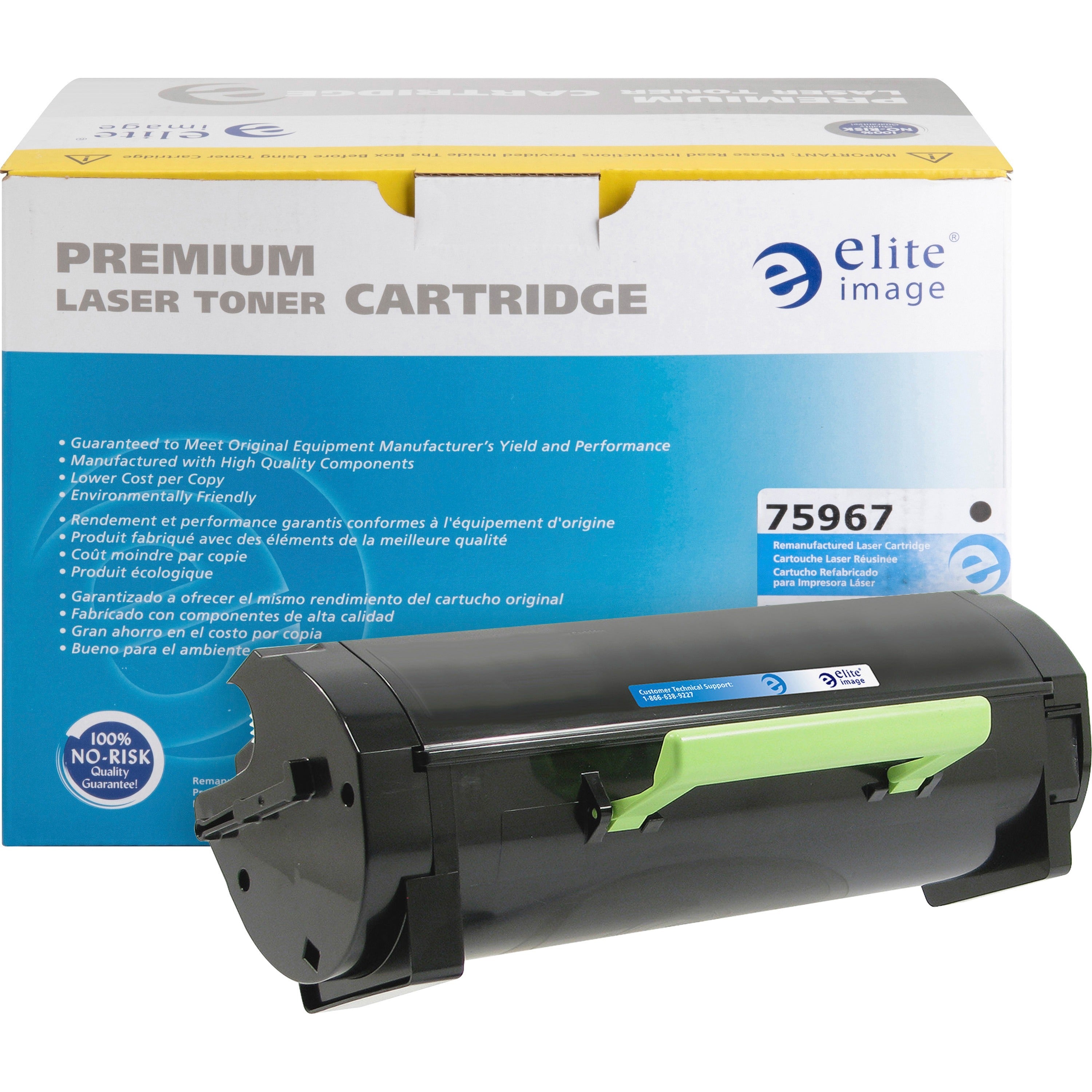 Elite Image Remanufactured High Yield Laser Toner Cartridge 331-9805 - Black - 1 Each