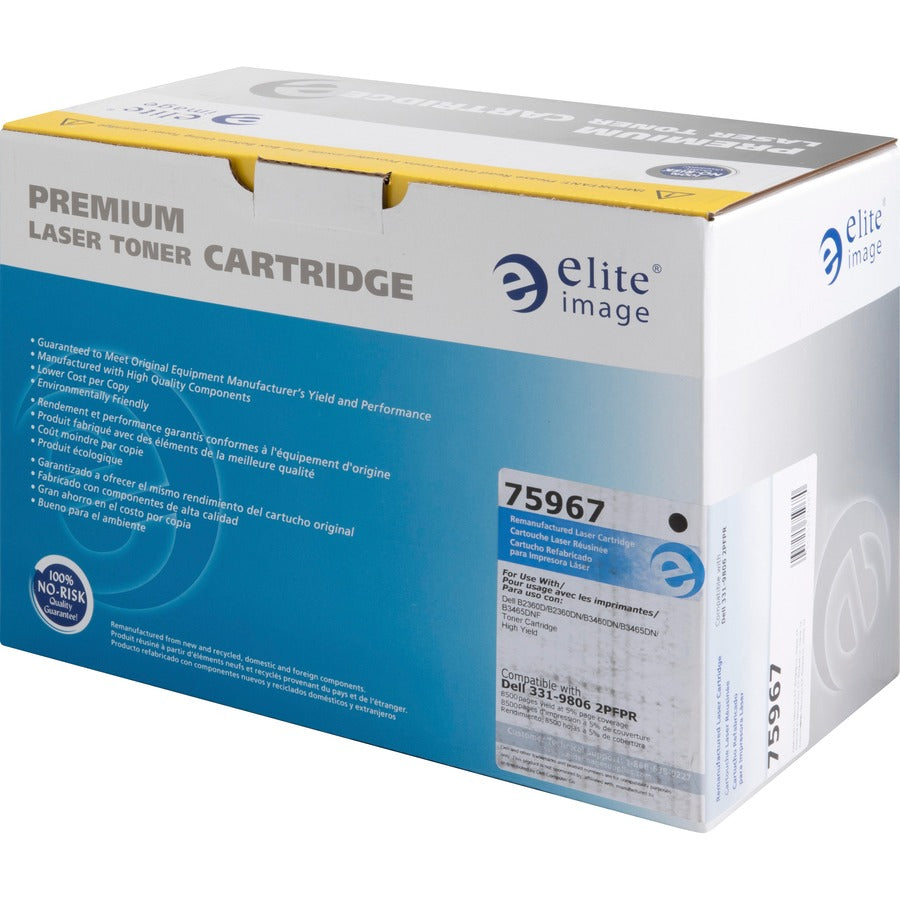Elite Image Remanufactured High Yield Laser Toner Cartridge 331-9805 - Black - 1 Each