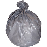 60 gal Capacity - 58" Length x 38" Width x 1.10 mil (28 Micron) Thickness - Low Density - Gray - Linear Low-Density Polyethylene (LLDPE) - Can - 1 Carton