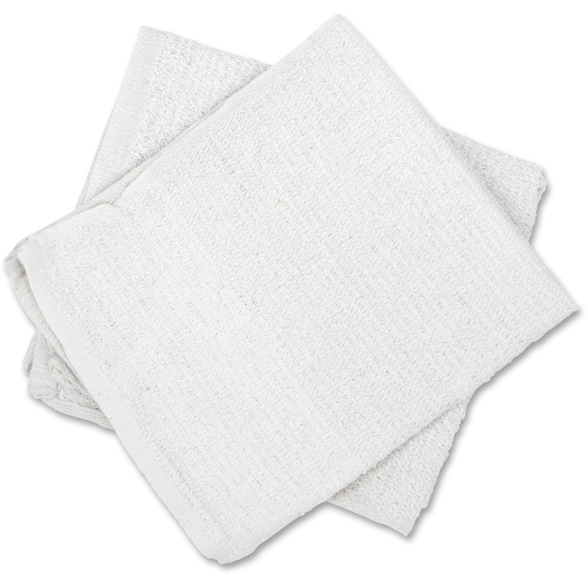 For Office, School, Restaurant - Cloth - Absorbent, Durable, Reusable - White - 60 / Carton