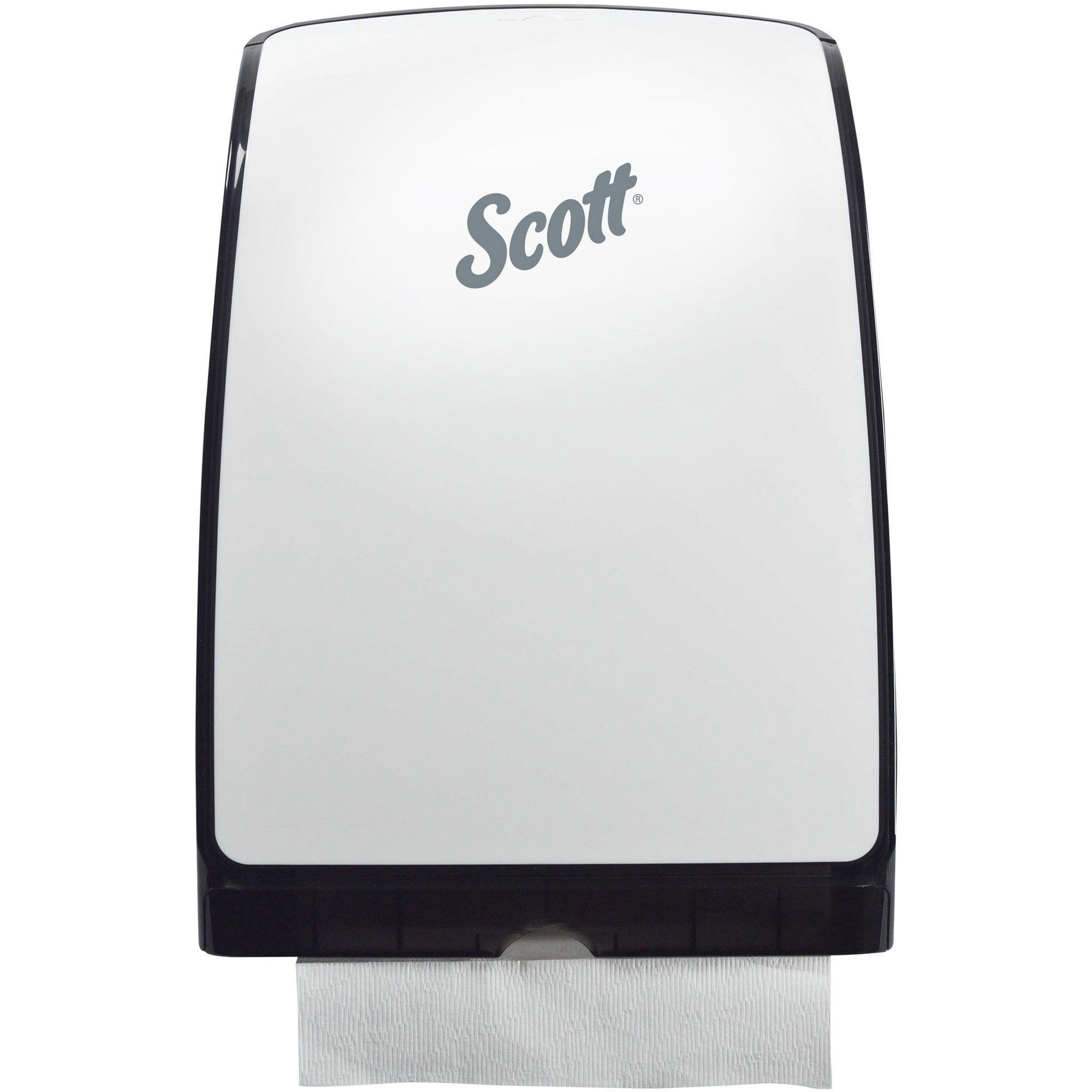 Multifold Dispenser - 225 x Towel - 13.7" Height x 9.8" Width x 2.9" Depth - White - Compact, Easy-to-load - 1 Each