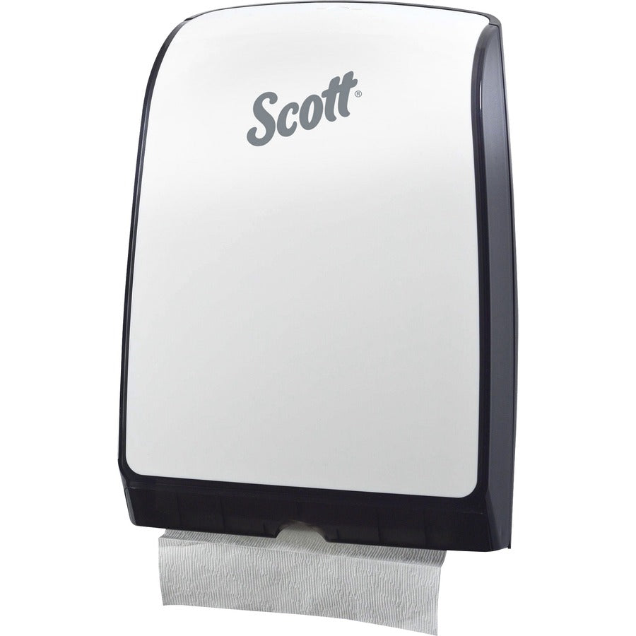Multifold Dispenser - 225 x Towel - 13.7" Height x 9.8" Width x 2.9" Depth - White - Compact, Easy-to-load - 1 Each
