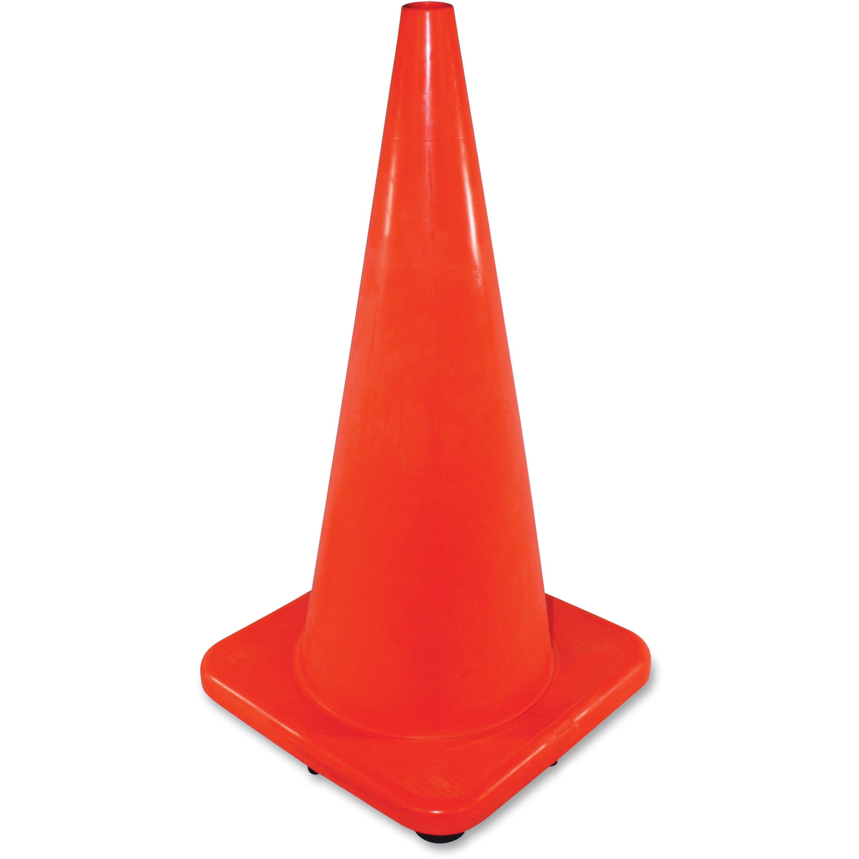 Impact Slim Safety Cone, 51.7" Width x 28" Height, Cone Shape, Rugged, Orange, 1 Each
