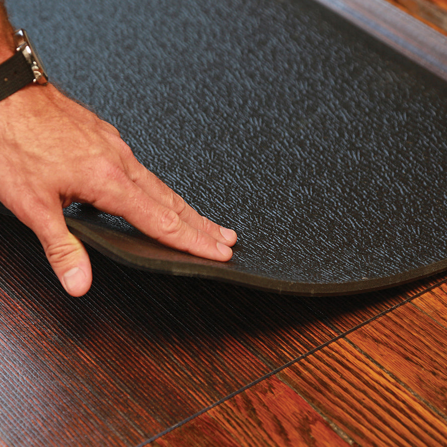 Hard Floor, Carpeted Floor - 53" Length x 45" Width - Rectangular - Clear, Black - 1 Each