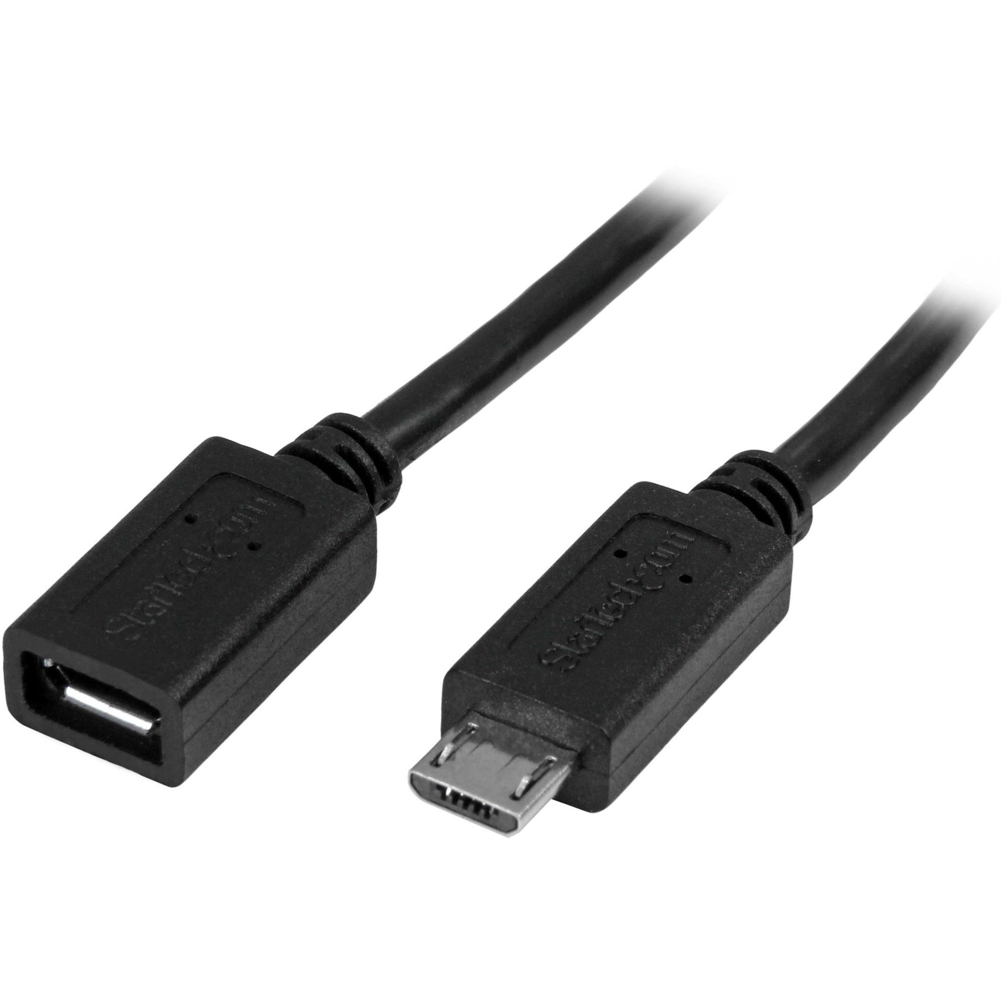 StarTech.com Micro-USB Extension Cable - M/F - 0.5m (20in)