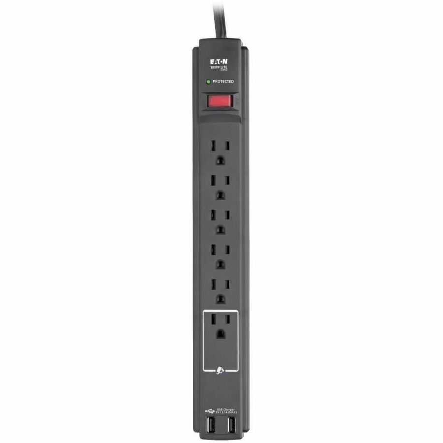 6 x NEMA 5-15R, 2 x USB - 1875 VA - 990 J - 120 V AC Input - 6 ft