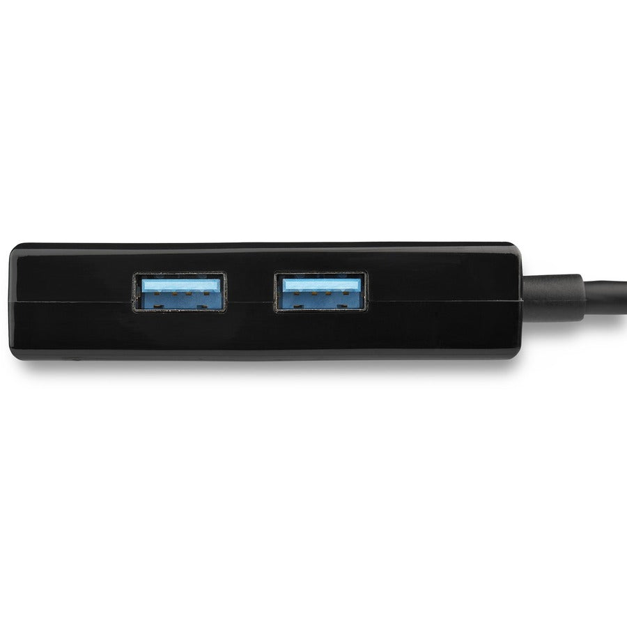 StarTech.com USB 3.0 to Gigabit Network Adapter with Built-In 2-Port USB Hub
