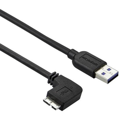 StarTech.com Slim Micro USB 3.0 Cable - M/M - Left-Angle Micro-USB - 0.5m (20in)