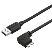 StarTech.com Slim Micro USB 3.0 Cable - M/M - Right-Angle Micro-USB - 0.5m (20in)