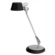 Alba LEDLUCE Desk Lamp, Black, 1 x 6.5W LED Bulb, 330 Lumens, Weighted Base, Adjustable Articulated Arm, Desk Mountable, ABS, Packaged Quantity: 1