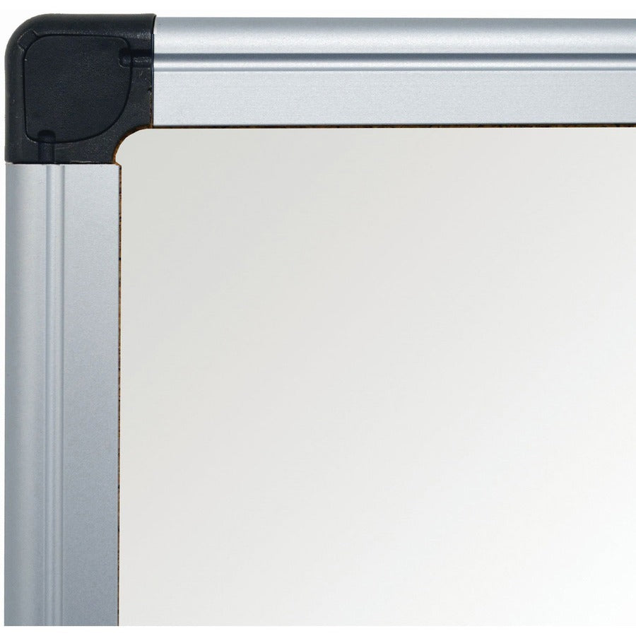 MasterVision Maya Series Magnetic Dry-Erase Board, 72" x 48", White Porcelain Surface, Silver Aluminum Frame, Magnetic, Accessory Tray, Stain & Scratch Resistant, Ghost Resistant, 1 Each