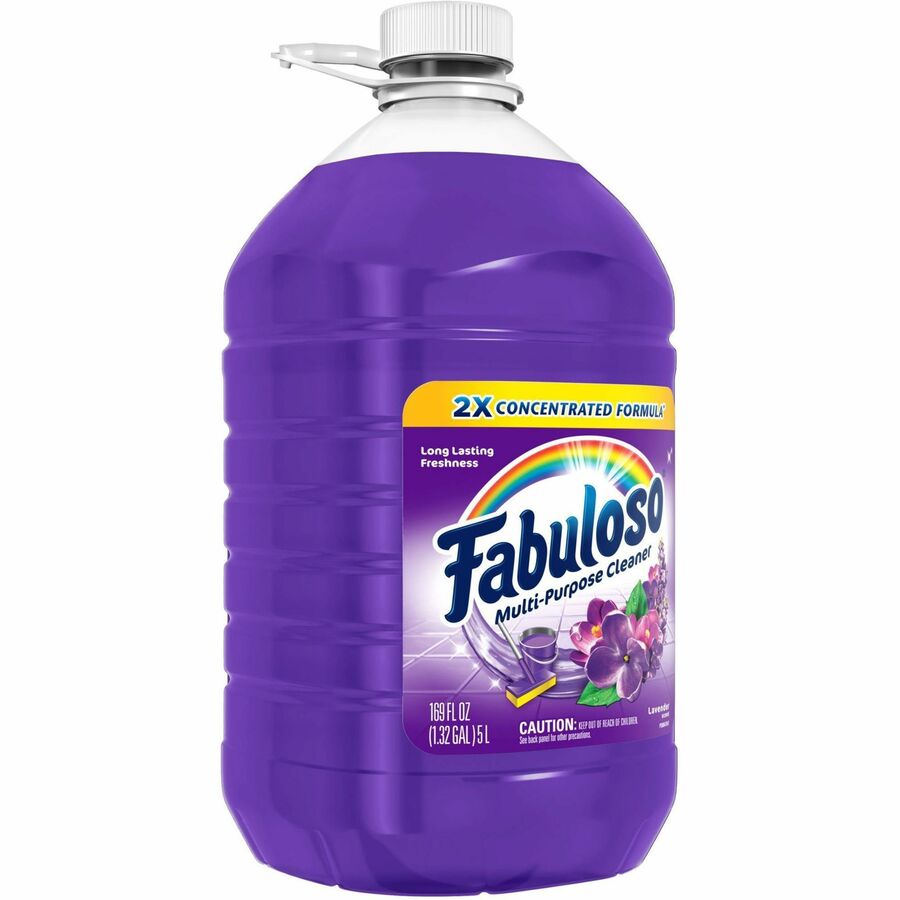 Fabuloso Multi-Purpose Cleaner, Lavender Scent, 169 fl oz (5.3 quart), Liquid, Residue-Free, pH Neutral, Child Safety Cap, Purple Bottle, 1 Each