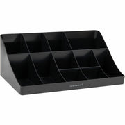64 x Coffee/Tea Pod - 11 Compartment(s) - 9.80" Height x 18.90" Width x 6.60" Length - Easy to Clean - Black - Plastic - 1 Each