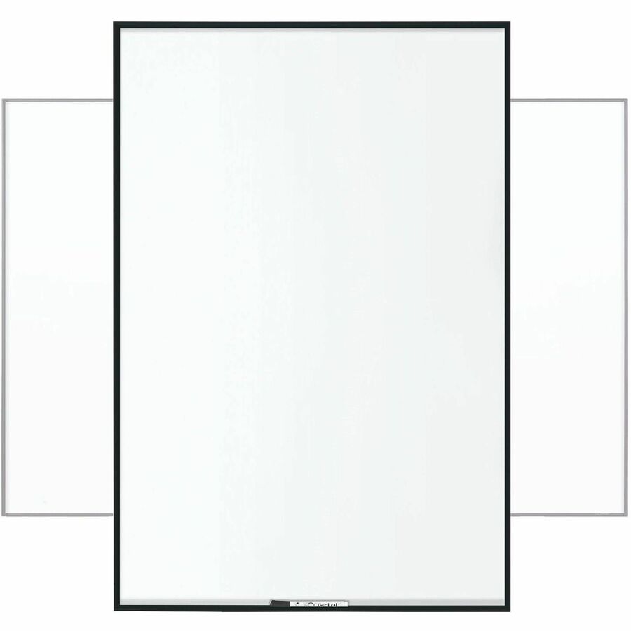 Quartet Fusion Nano-Clean Magnetic Dry-Erase Board - 48" (4 ft) Width x 36" (3 ft) Height - White Surface - Black Aluminum Frame - Horizontal/Vertical - Magnetic - 1 Each