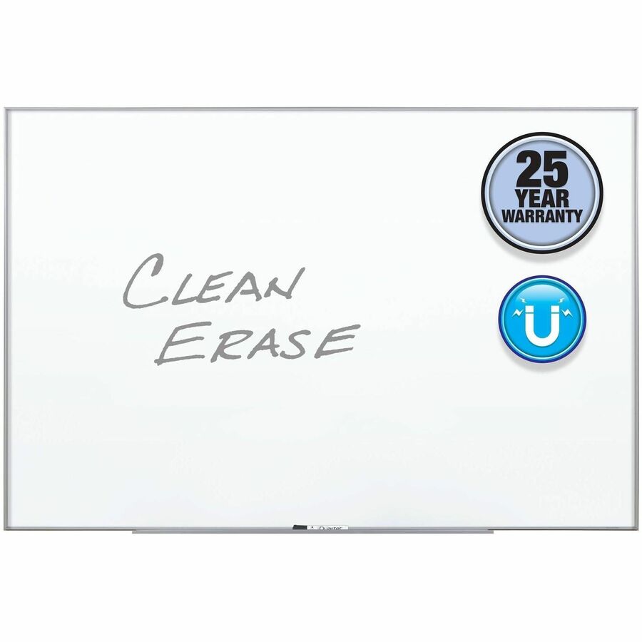 Quartet Fusion Nano-Clean Magnetic Dry-Erase Board - 72" (6 ft) Width x 48" (4 ft) Height - White Surface - Silver Aluminum Frame - Horizontal/Vertical - Magnetic - 1 Each