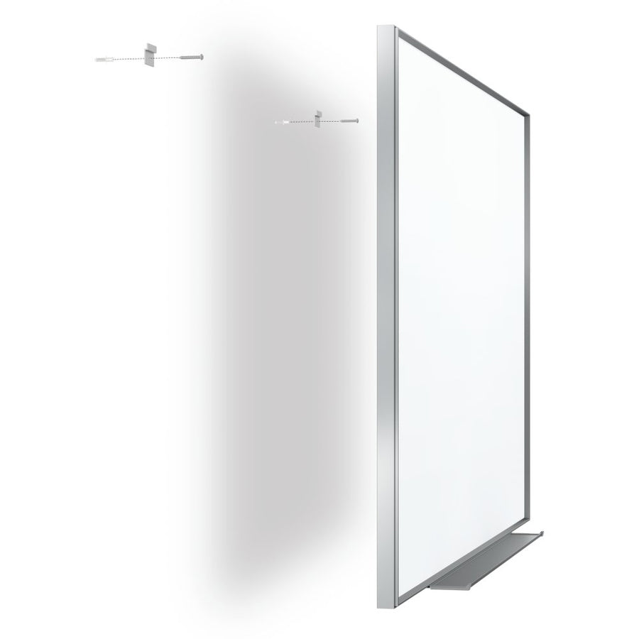 Quartet Fusion Nano-Clean Magnetic Dry-Erase Board - 96" (8 ft) Width x 48" (4 ft) Height - White Surface - Silver Aluminum Frame - Horizontal/Vertical - Magnetic - 1 Each