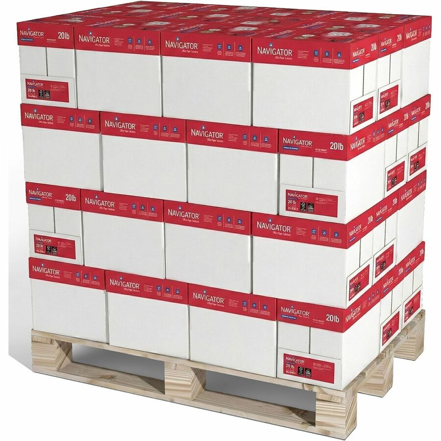 Navigator Premium Multipurpose Trusted Performance Paper - Extra Opacity - White - 97 Brightness - Letter - 8 1/2" x 11" - 20 lb Basis Weight - White - 500 Sheets per Ream - 40 / Pallet