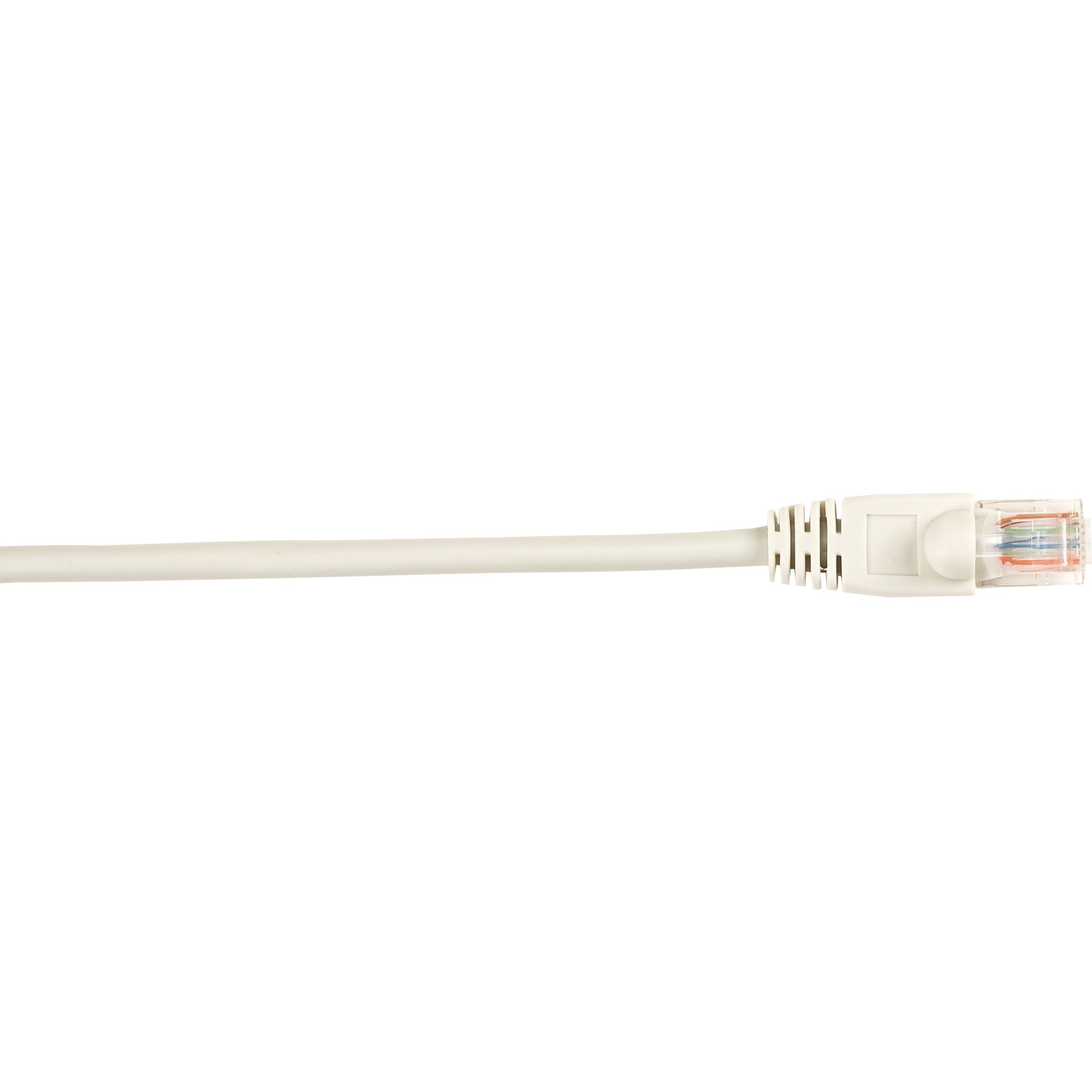 Black Box Connect Cat.5e UTP Patch Network Cable, 20 ft, RJ-45 Male to Male, 1 Gbit/s, 26 AWG, Snagless Boot, Gray, 1 Each
