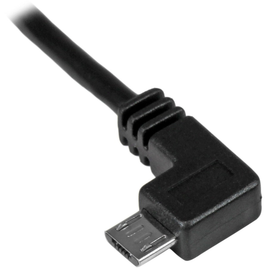 StarTech.com 1m Left-Angle Micro-USB 2.0 Charging Cable for Tablets and Phones