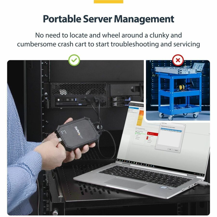 StarTech.com Laptop-to-Server KVM Console with Rugged Housing