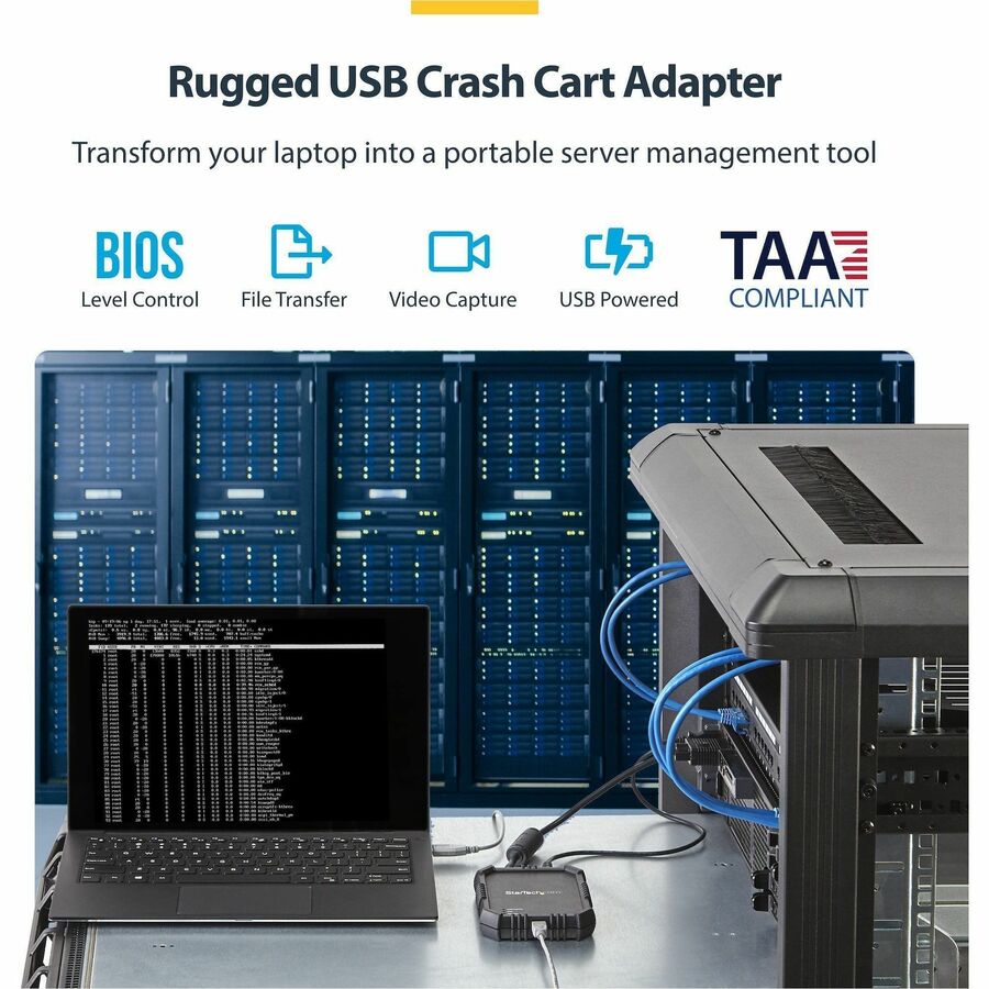StarTech.com Laptop-to-Server KVM Console with Rugged Housing