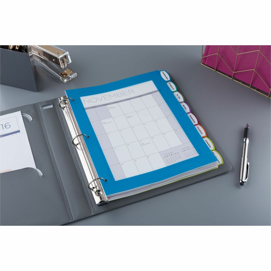 Avery&reg; Big Tab&trade; UltraLast&trade; Plastic Dividers for Laser and Inkjet Printers, 8 tabs