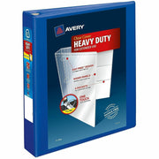 Avery Heavy-Duty View Binder, 1 1/2" EZD Locking Rings, 400-Sheet Capacity, 4 Internal Pockets, Letter Size, Pacific Blue, 1 Each