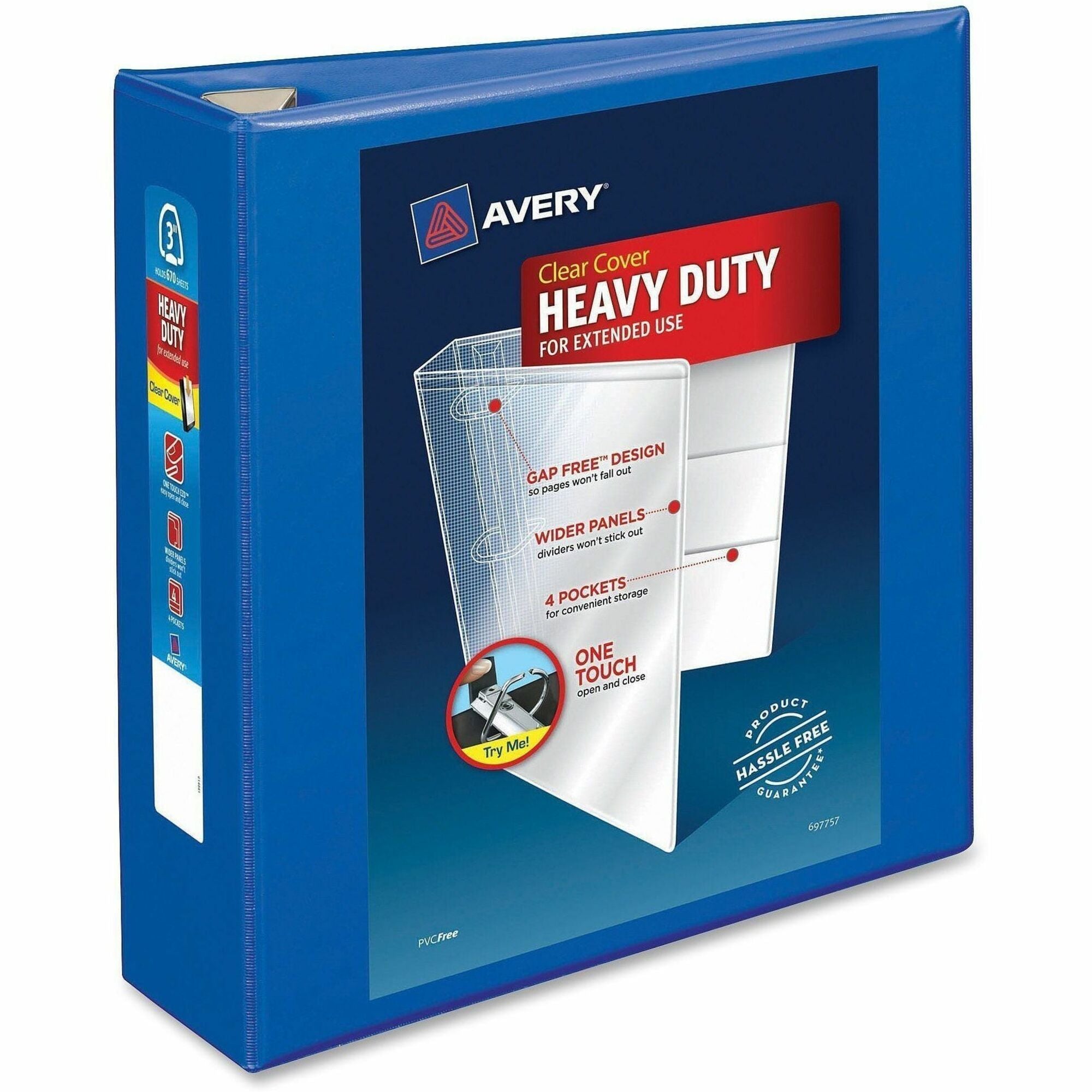 Avery Heavy-Duty View Binders with One Touch EZD Rings