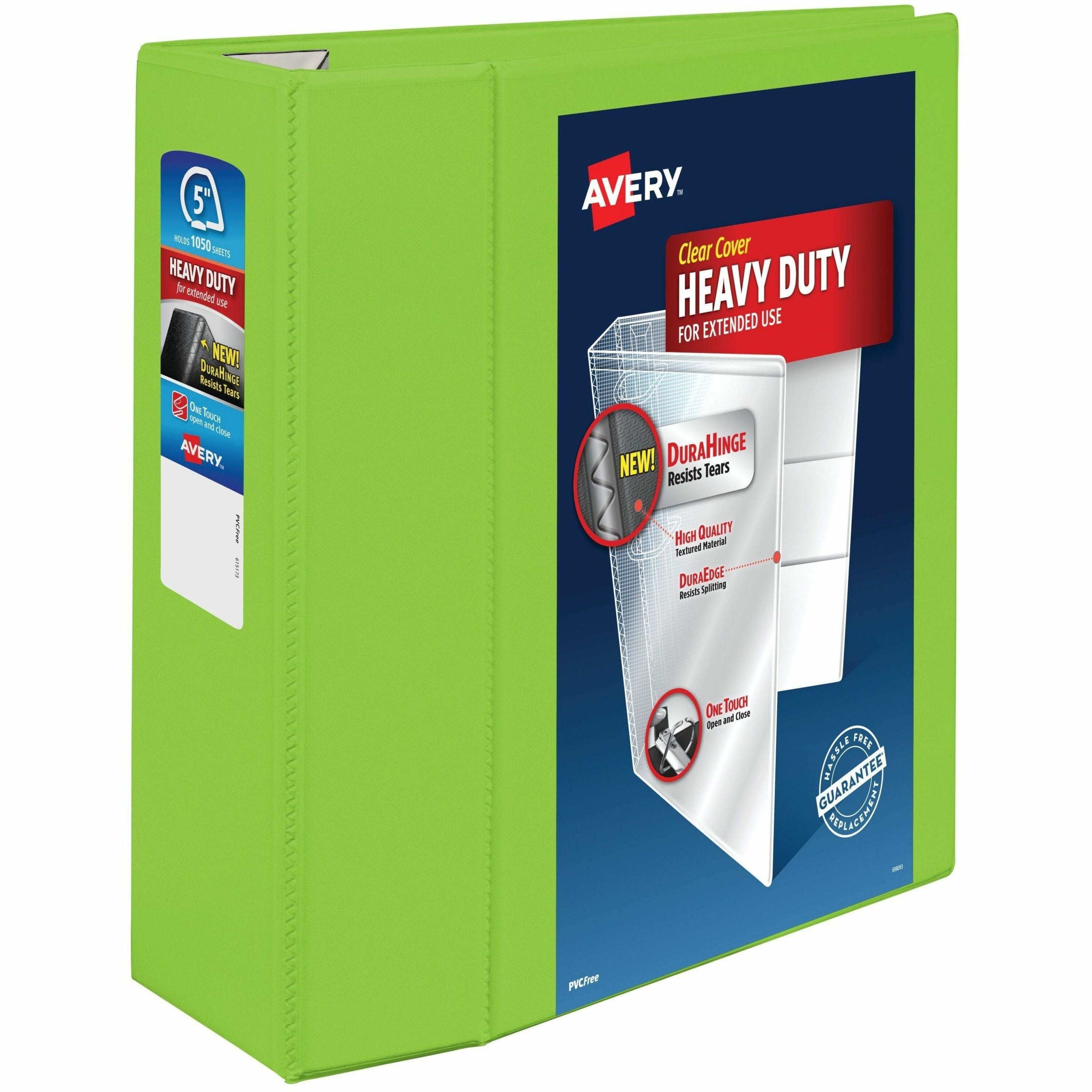 Avery&reg; Heavy-Duty View Chartreuse 5" Binder (79815)