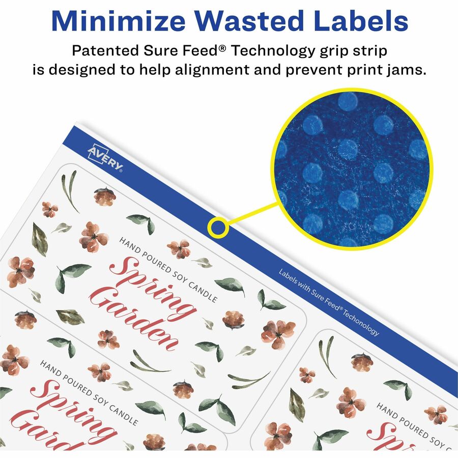 2" Width x 4" Length - Permanent Adhesive - Rectangle - Inkjet, Laser - Matte White - Matte - Paper - Permanent Adhesive, Jam Resistant, Customizable, Peel-off - 10 / Sheet - 10 Total Sheets - 2500 Total Label(s) - 250 / Box