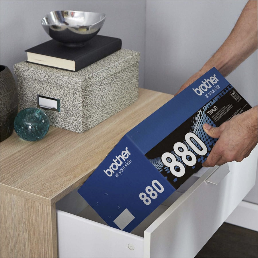 Brother TN880 Original Laser Toner Cartridge - Black - 1 Each