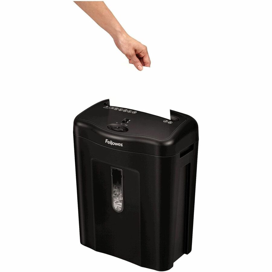 Non-continuous Shredder - Cross Cut - 11 Per Pass - for shredding Paper, Credit Card, Paper Clip, Staples - 0.156" x 1.560" Shred Size - P-4 - 5 Minute Run Time - 30 Minute Cool Down Time - 4.80 gal Wastebin Capacity - Black